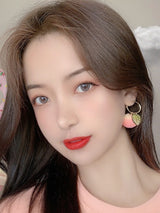 Sweet Peach Earrings Earrings Ear Clips