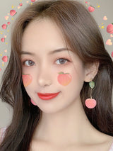 Sweet Peach Earrings Earrings Ear Clips