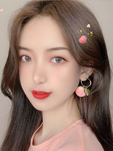 Sweet Peach Earrings Earrings Ear Clips