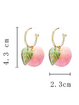 Sweet Peach Earrings Earrings Ear Clips