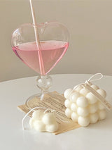 Romantic Heart Glass Vase
