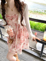 Romantic Rose Blossom Layered Dress