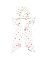Dot Rose Fairy Ribbon Scrunchie