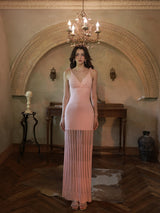 Blush Reverie Illusion Dress