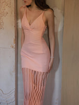 Blush Reverie Illusion Dress