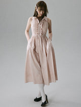 Whispering Petals Halter Dress