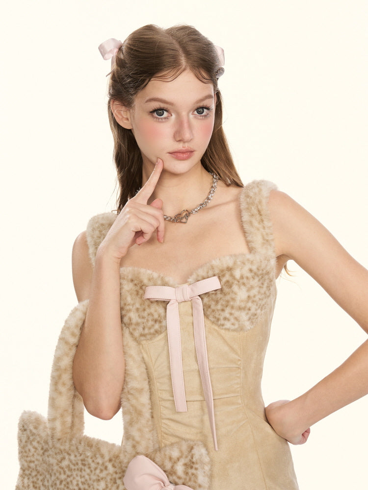 Milky Leopard Cloud Dress