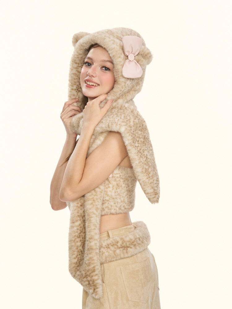 Milky Leopard Cloud Scarf