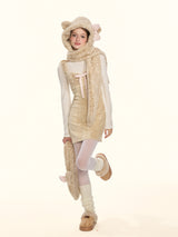 Milky Leopard Cloud Scarf