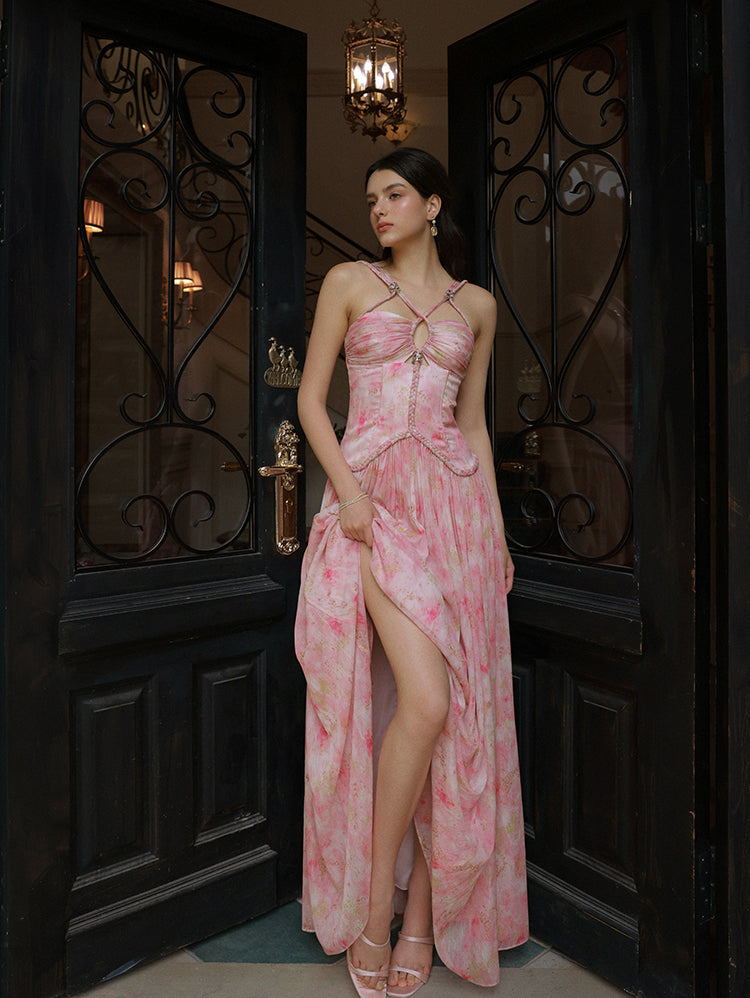Enchanted Petal Waltz Dress