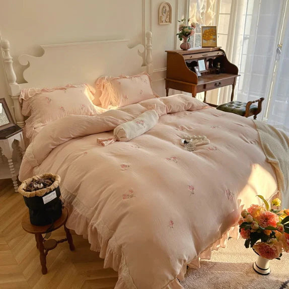 Southern French Rose Bedding Set