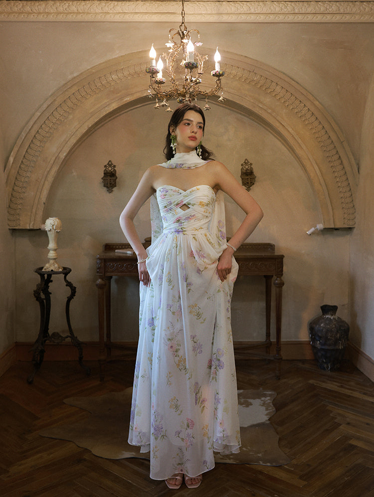 Lilac Whisper Garden Maxi Dress
