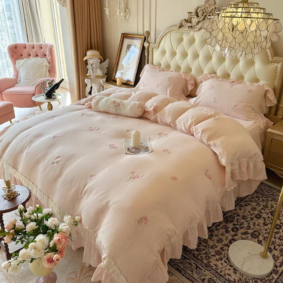 Southern French Rose Bedding Set