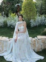 Lilac Whisper Garden Maxi Dress