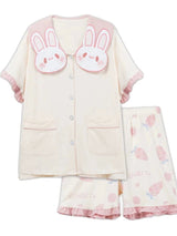 Cute Bunny Schoolgirl Pajamas