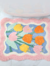 Pink Tulip Soft Plush Floor Mat Rug Carpet