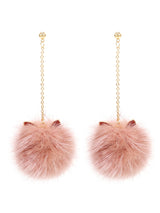 Cat Ears Plush Earrings