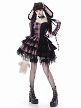 BlckPink Purple Lolita Kawaii Cake Dress