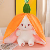 Strawberry Carrot Transform Rabbit Doll Plush Toy