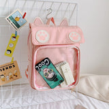 Cute Cat School Big Backpack Bag