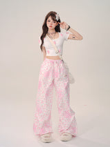 Cheeky Sweetheart Wide-leg Pants