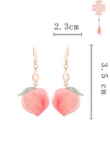 Sweet Peach Earrings  Earrings Ear Clips