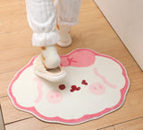 Kawaii Bunny Bear Bedroom Carpet Rug Mat