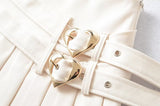 Double Belt Pure Girl Skirt