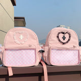 Pink Angel Demon School Backpack