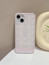 Kitty Pink Lace Love Chain Bow Coquette iPhone Case