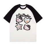 Kitty Sanrio Embroidered T-shirt