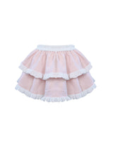 Peach Blossom Cardigan Camisole Cake Skirt Set