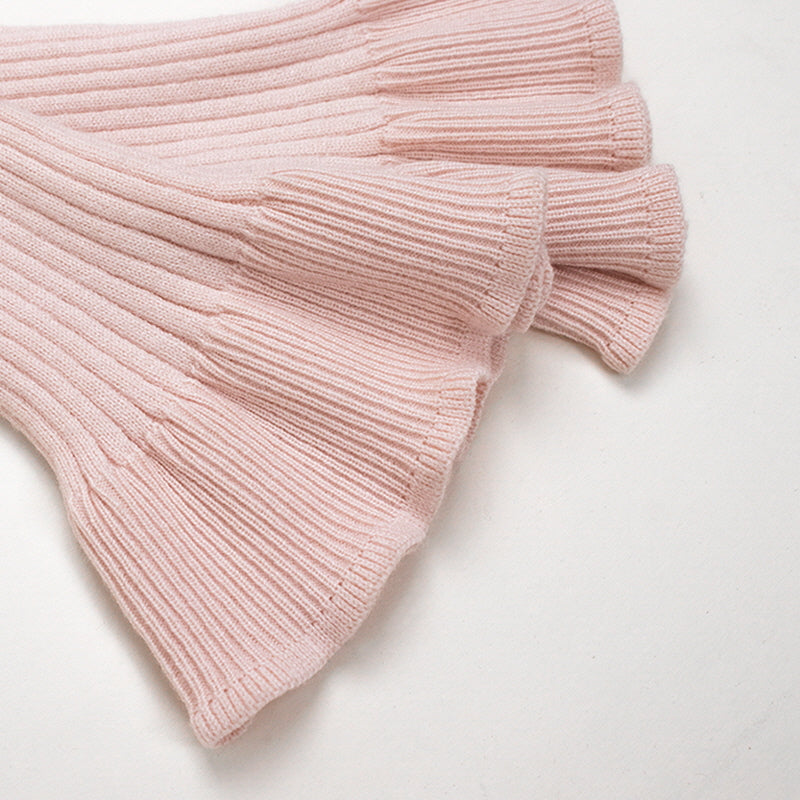 Pink Knitted Soft Camisole Cardigan Set