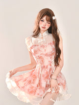 Girly Chinese Rose Dress