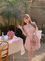 Antique French Pink Dress