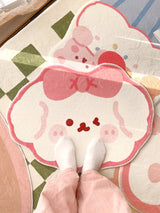 Kawaii Bunny Bear Bedroom Carpet Rug Mat