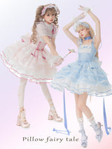 Fairy Tale Lolita Pink Blue Black Dress