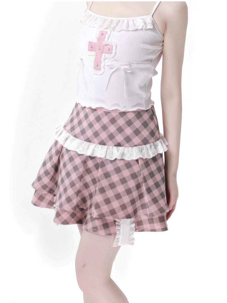 Sweet Bunny Cardigan Camisole Skirt Set