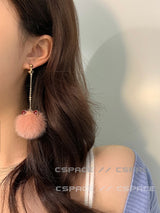 Cat Ears Plush Earrings