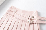 Double Belt Pure Girl Skirt