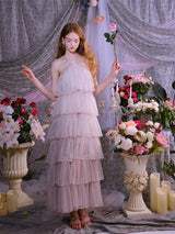 Romantic Moonlit Glow, Tiered Glitter Dress