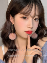 Cat Ears Plush Earrings