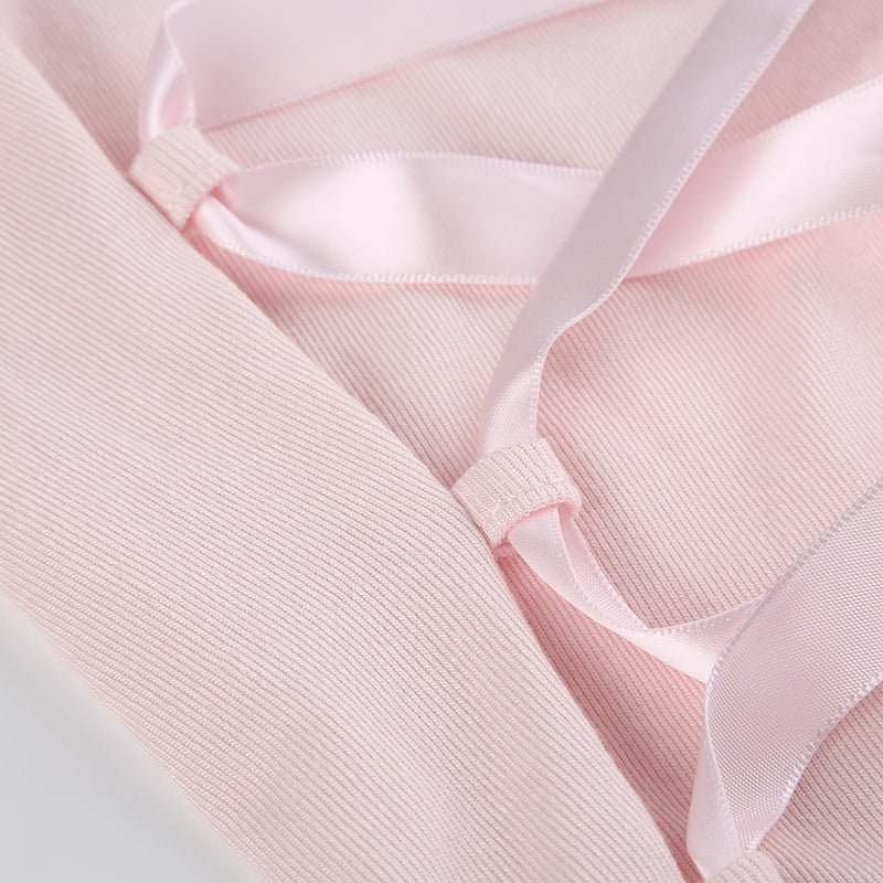 Satin Lace-Up Ballet Top