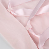 Satin Lace-Up Ballet Top