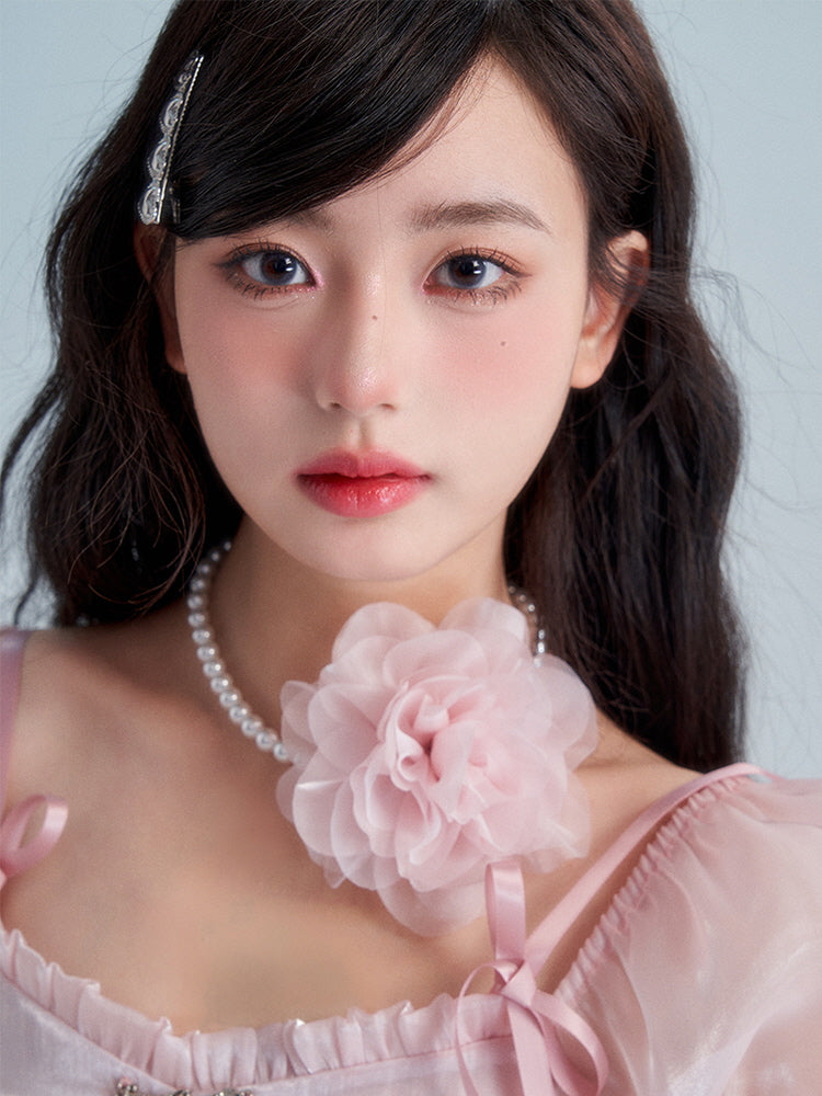 Pearl Blossom Choker & Ribbon Corsage