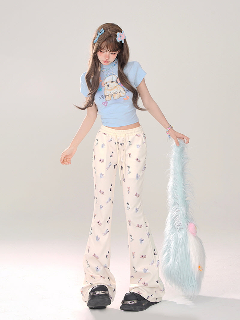 Cat Casual Pants