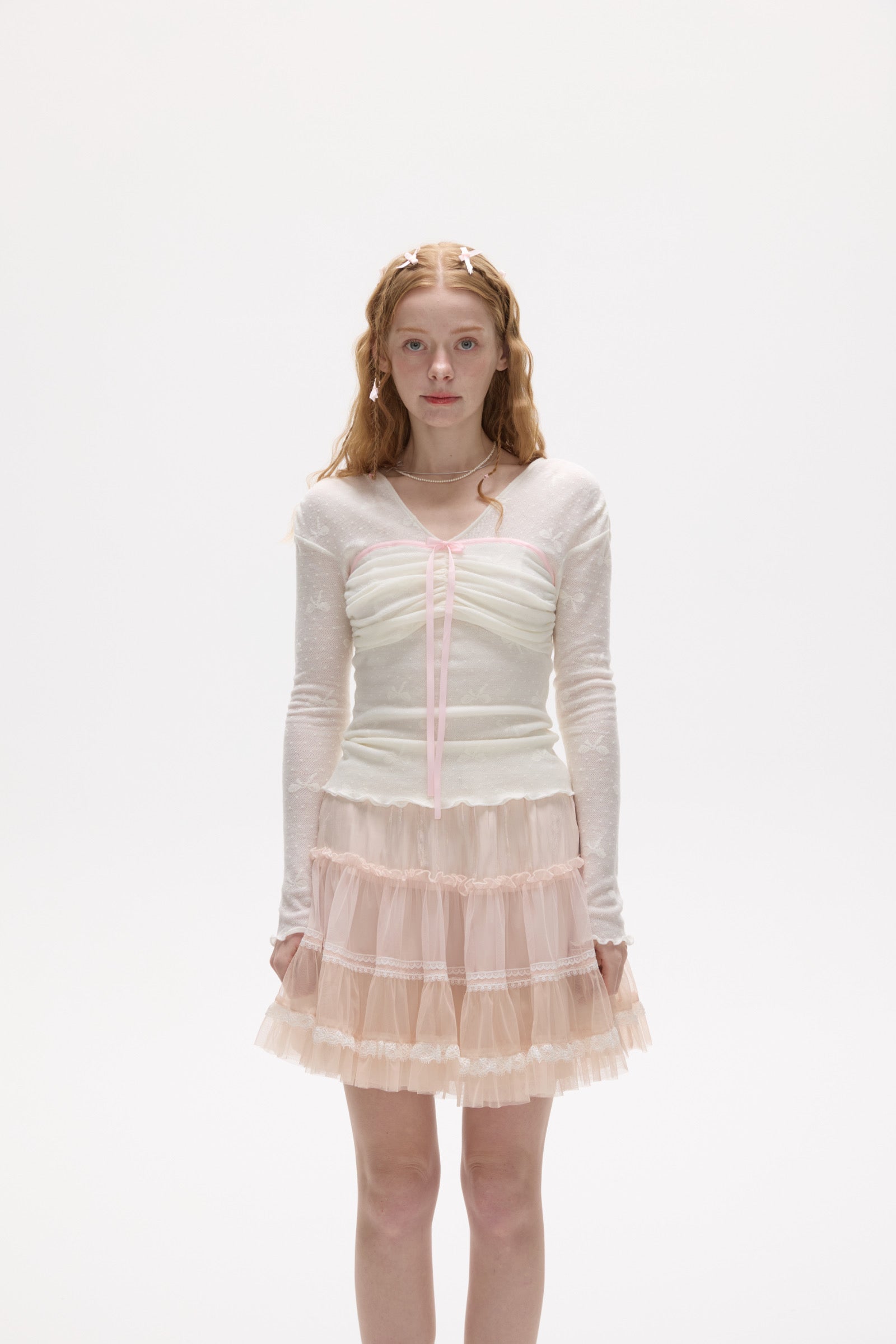 Fairy Whisper Sheer Bow Top