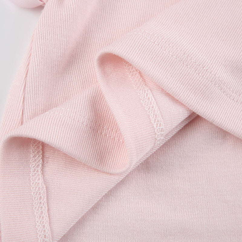 Satin Lace-Up Ballet Top
