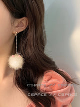 Cat Ears Plush Earrings