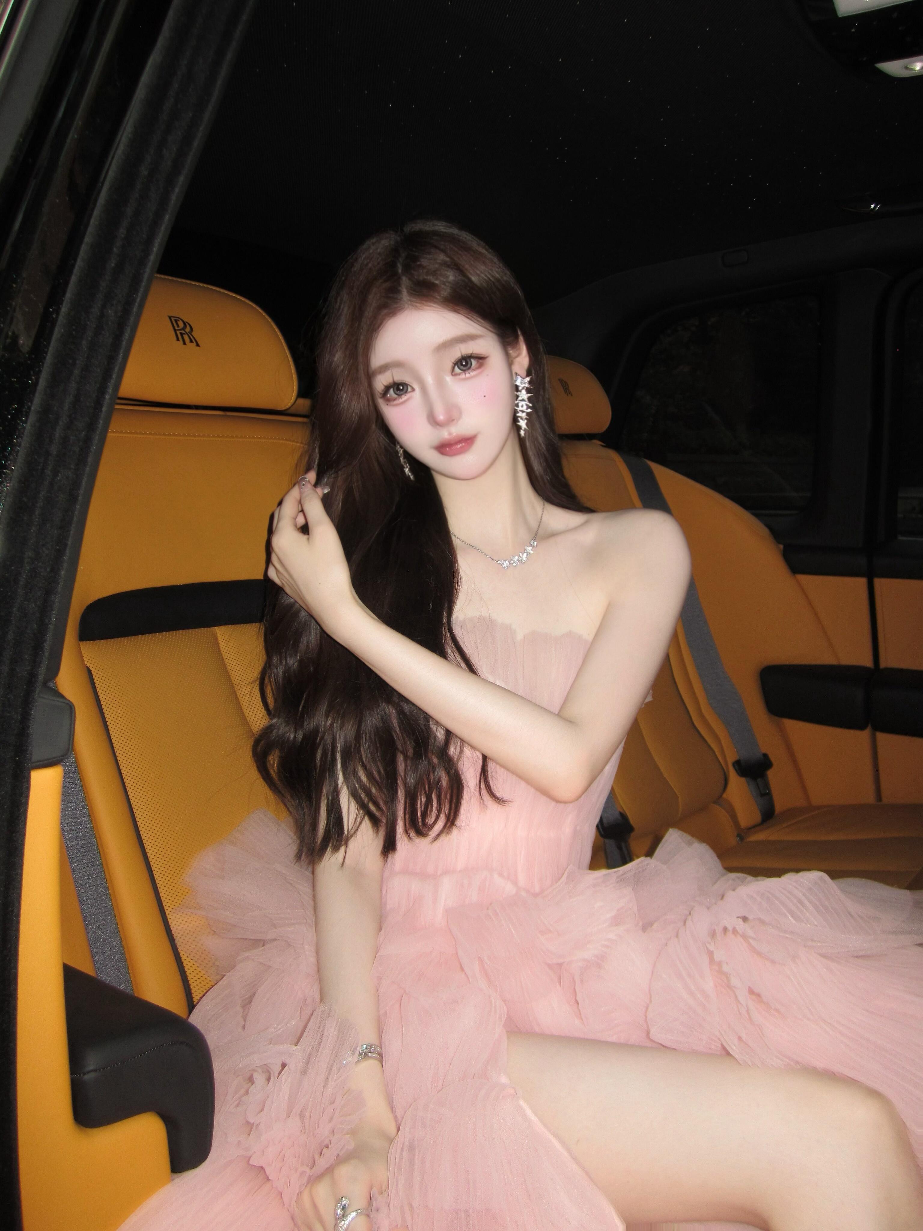 Ethereal Blush Princess Tulle Dress